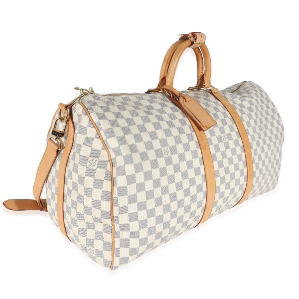 135565 pv 561e4d04 5229 49eb a3d7 1146fff26d46 Louis Vuitton Damier Azur Canvas Keepall Bandoulière 55