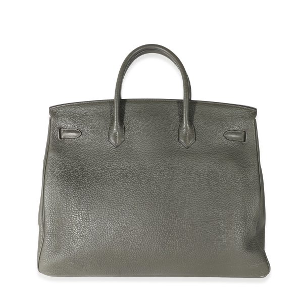 135578 pv Hermès Vert De Gris Togo Birkin 40 PHW