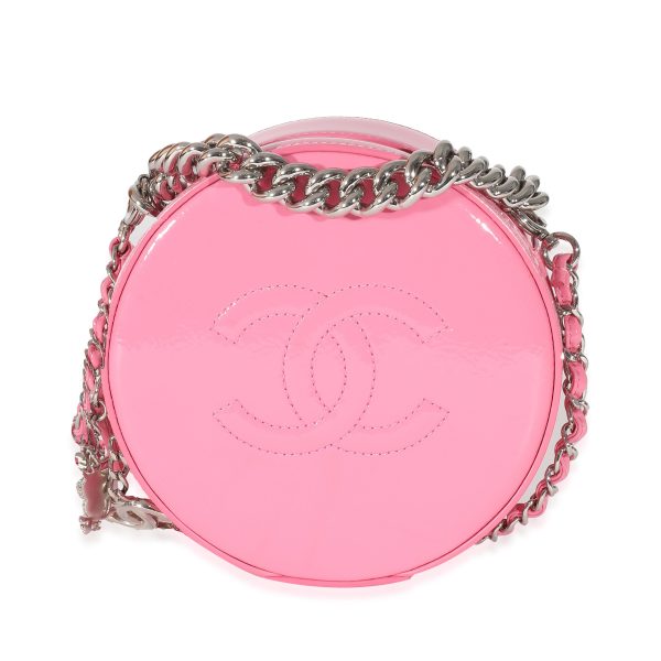 135584 fv 2afb3032 f046 45b7 a327 139b8aec057e Chanel Pink Patent CC Round As Earth Bag