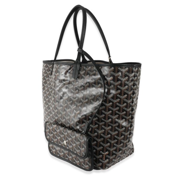 135604 sv Goyard Black Goyardine Canvas Saint Louis PM