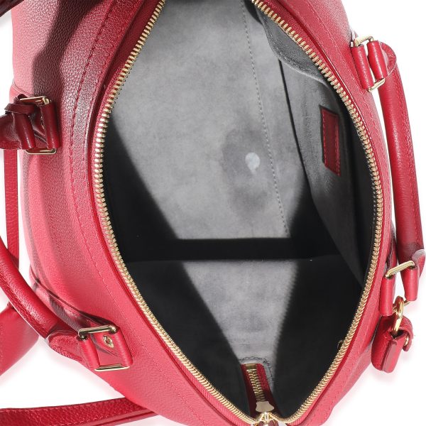 135610 av Louis Vuitton Cherry Calfskin Sofia Coppola PM