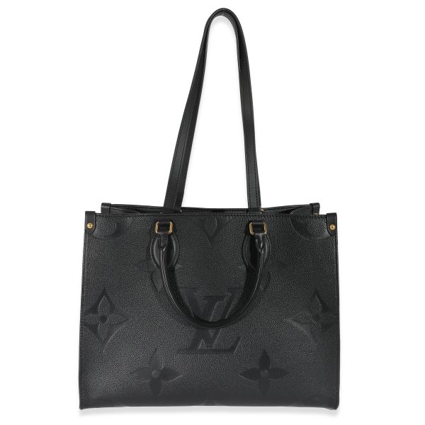 135668 bv Louis Vuitton Black Monogram Empreinte Onthego MM