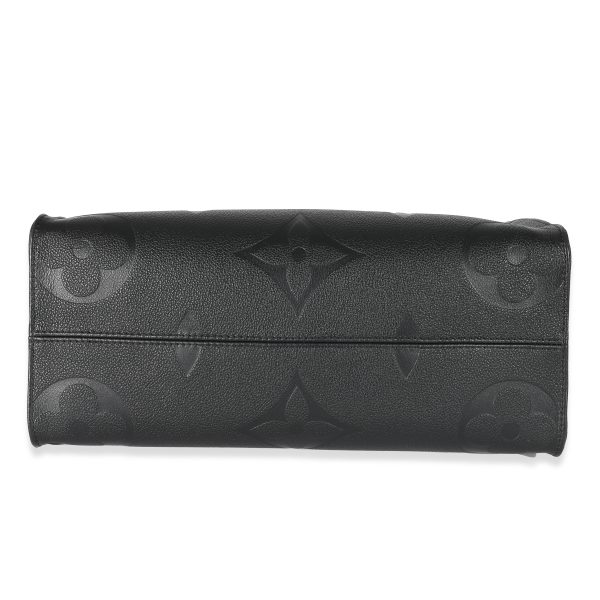 135668 stamp Louis Vuitton Black Monogram Empreinte Onthego MM