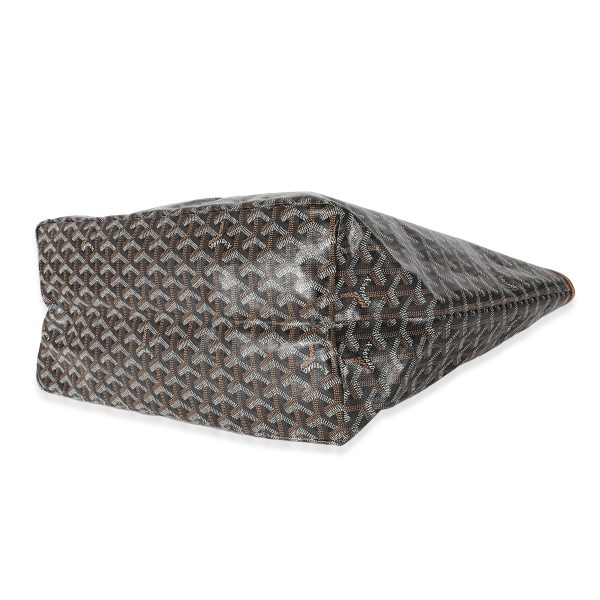 135680 av 0e131917 0e13 4f44 acef 0c0f104c0ae1 Goyard Black Gold Goyardine Canvas Saint Louis GM