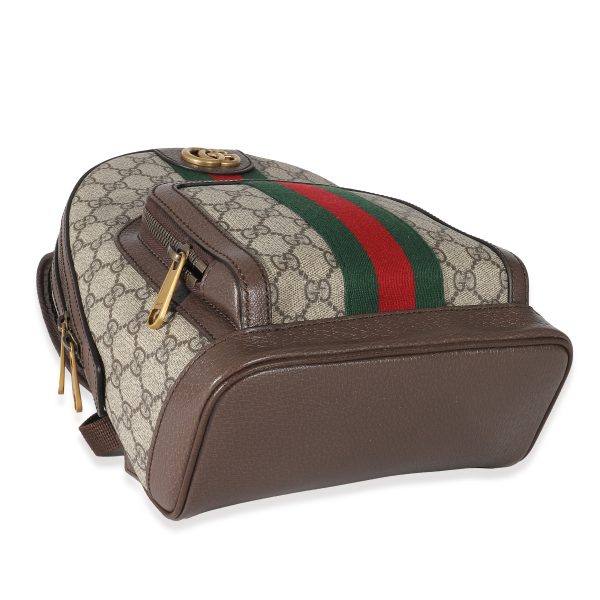 135690 bv Gucci Beige GG Supreme Small Ophidia Backpack