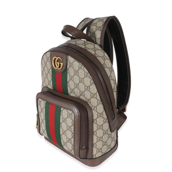 135690 sv Gucci Beige GG Supreme Small Ophidia Backpack