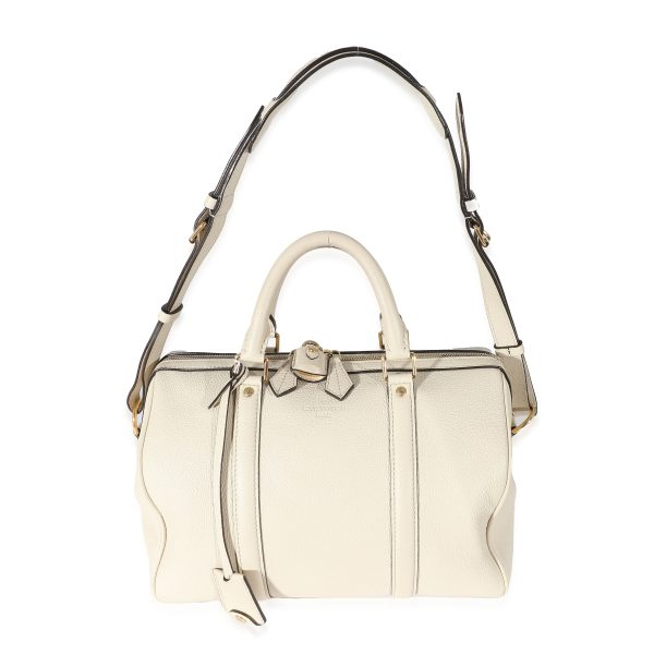 135706 bv Louis Vuitton White Calfskin Sofia Coppola SC Speedy PM