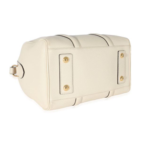 135706 clasp Louis Vuitton White Calfskin Sofia Coppola SC Speedy PM