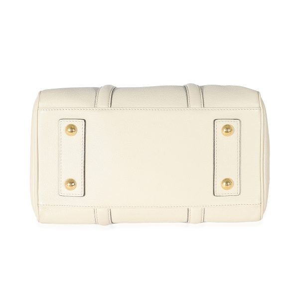 135706 stamp Louis Vuitton White Calfskin Sofia Coppola SC Speedy PM