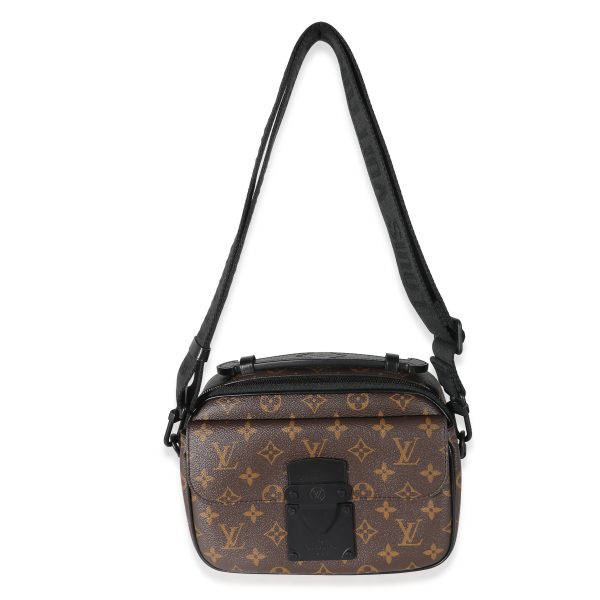 135708 ad1 Louis Vuitton Monogram Macassar Canvas S Lock Messenger