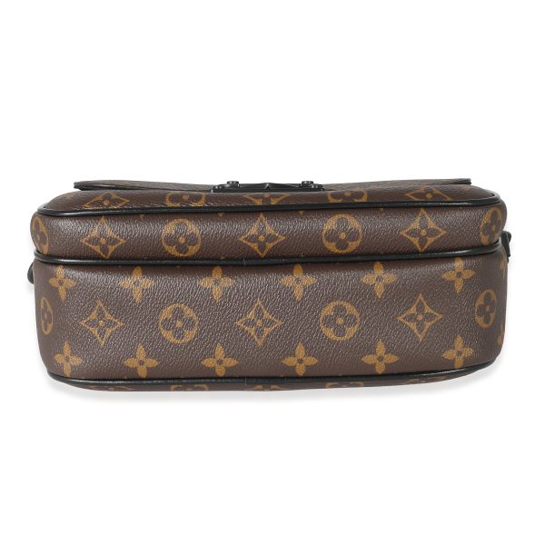 135708 box Louis Vuitton Monogram Macassar Canvas S Lock Messenger