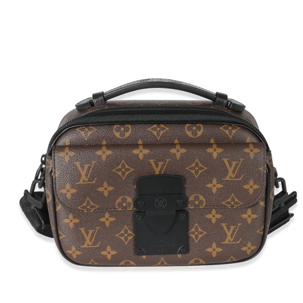 135708 fv Louis Vuitton Monogram Macassar Canvas S Lock Messenger