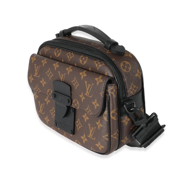 135708 sv Louis Vuitton Monogram Macassar Canvas S Lock Messenger