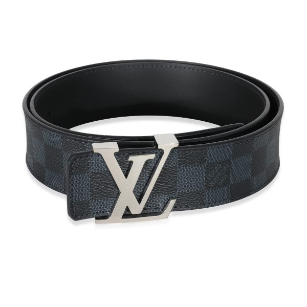 135749 fv c250f3c8 759e 42be 92ae 1a28e4bd113e Louis Vuitton Damier Cobalt Canvas 40mm LV Initiales Belt 9036