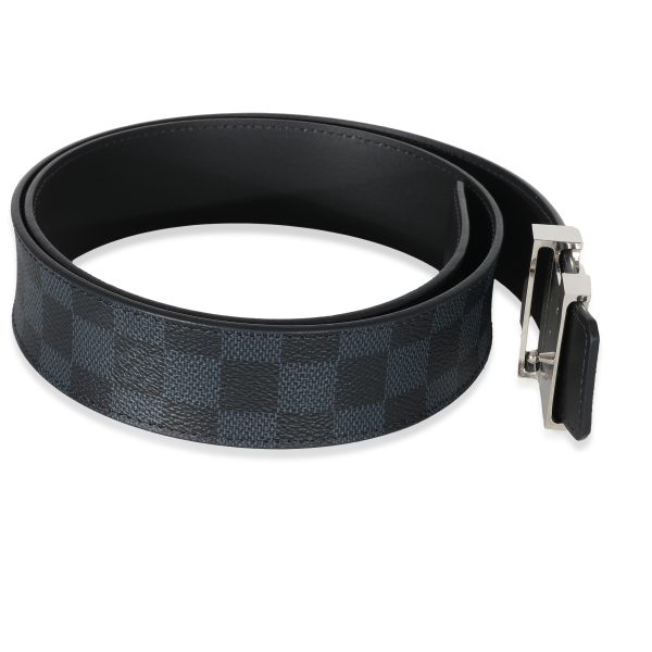 135749 pv 4cdedbae 953f 4e20 a6cb 13a173a0f615 Louis Vuitton Damier Cobalt Canvas 40mm LV Initiales Belt 9036