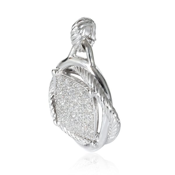 135785 sv 7b670f76 561f 477a 8caa 160ea0b37279 David Yurman Infinity Diamond Pendant in Sterling Silver 147 CTW