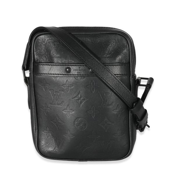 135804 fv Louis Vuitton Black Monogram Shadow Danube PM