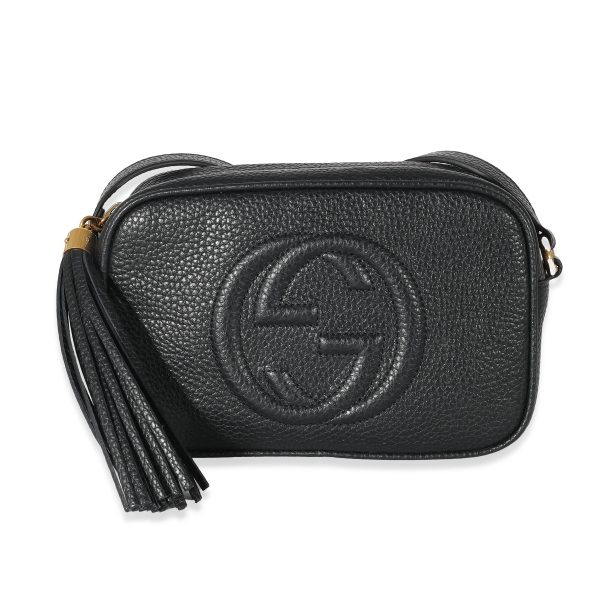 135875 fv Gucci Black Pebbled Calfskin Mini Soho Disco Bag