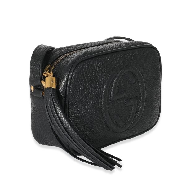 135875 pv Gucci Black Pebbled Calfskin Mini Soho Disco Bag