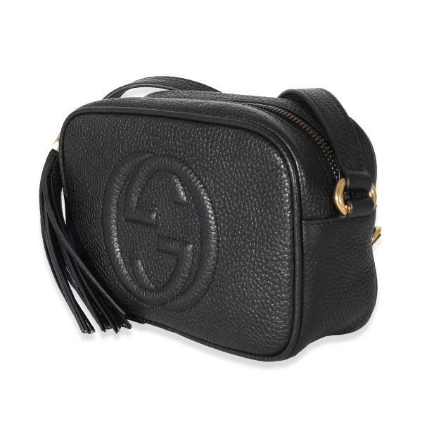 135875 sv Gucci Black Pebbled Calfskin Mini Soho Disco Bag