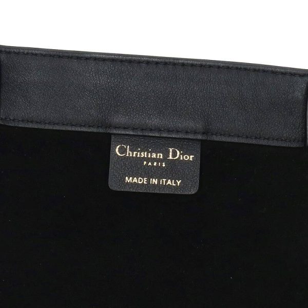 15050 230310 0038 3 Christian Dior Leather Book Tote Bag Black Handbag