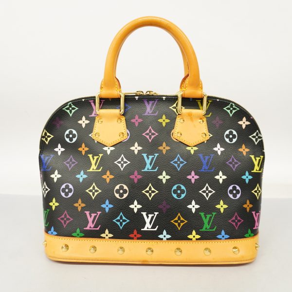 1693487 1993 15 Louis Vuitton Handbag Monogram Multicolor Alma Leather Noir