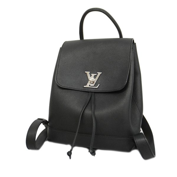 1696395 1993 1 Louis Vuitton Rucksack LockMe Backpack Noir Leather