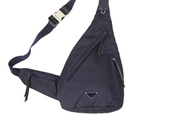 2 Prada Waist Bagbody Navy Leather