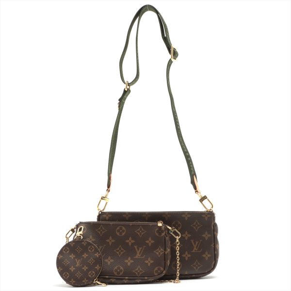 2 Louis Vuitton Monogram Multi Pochette Accessory Crossbody Bag