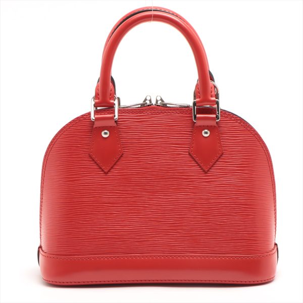 2 Louis Vuitton Shoulder Bag Epi Alma BB Red