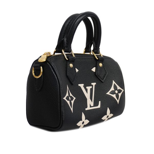 2 Louis Vuitton 2way Bag Monogram Empreinte Nano Speedy Black