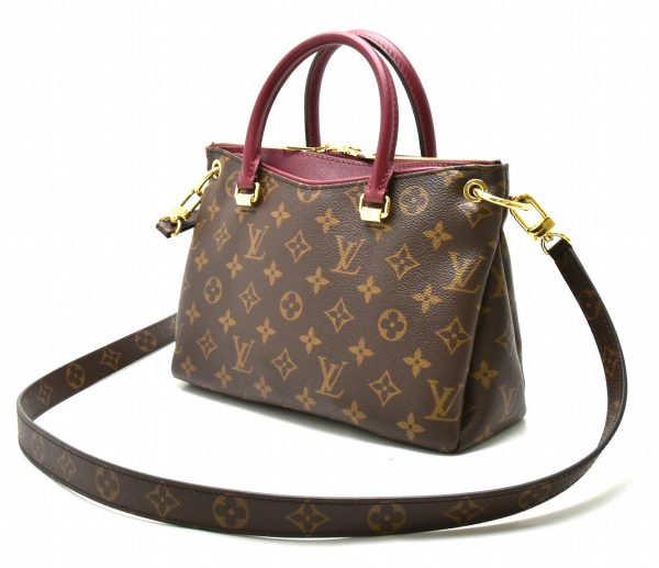 2 Louis Vuitton Monogram Pallas BB Dark Bordeaux