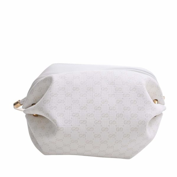 2 Gucci Micro GG Leather Mini Shoulder Bag White