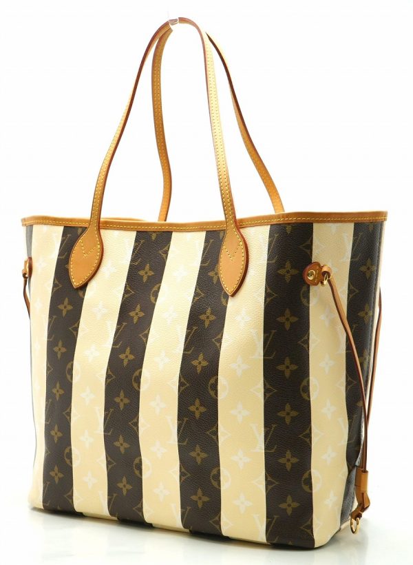 2 Louis Vuitton Monogram Rayures Neverfull MM