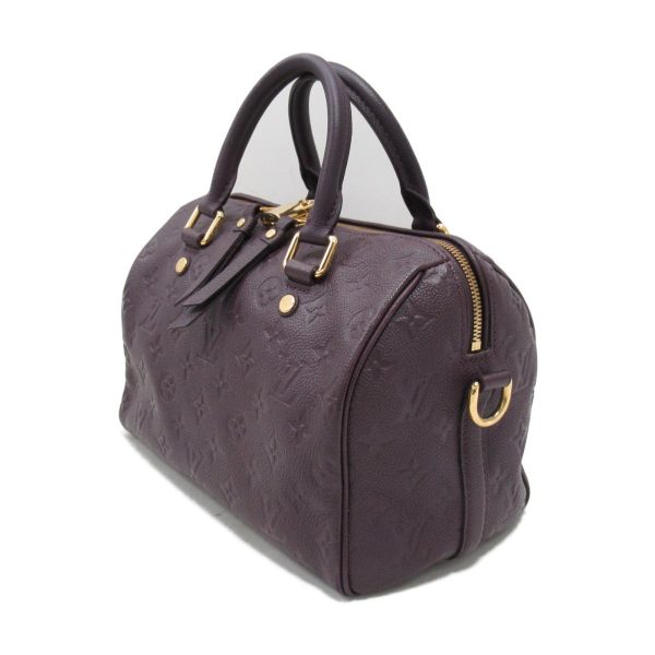 2 Louis Vuitton Speedy Bandouliere 25 Handbag Bag Empreinte Purple