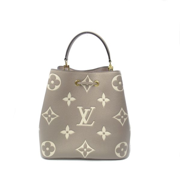 2 Louis Vuitton NeoNoe MM Handbag Empreinte Beige Tourtrail Clay