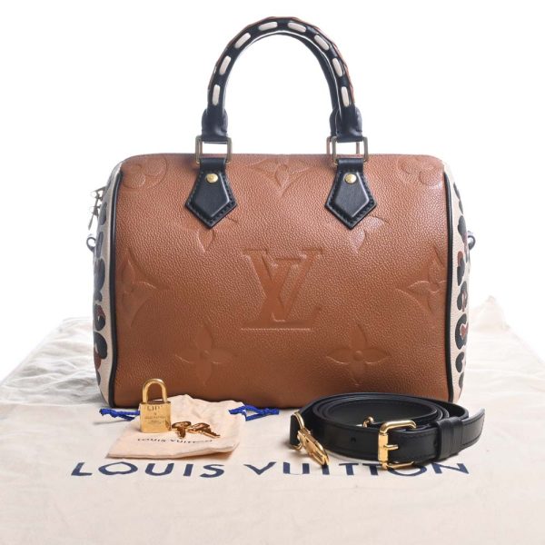 3 Louis Vuitton Heart Speedy 25 Handbag Mini Boston Brownblack