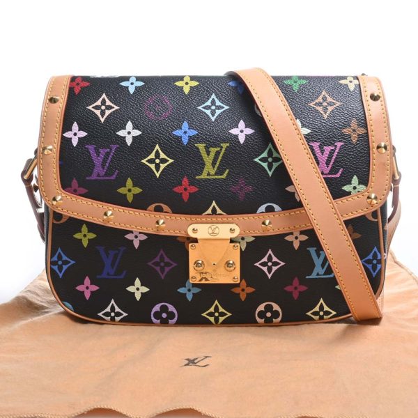 3 Louis Vuitton Lodge Shoulder Bag Multicolor Black