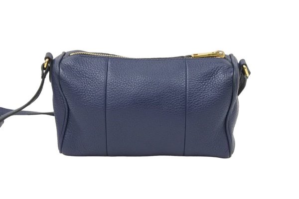 3 Prada Shoulder Bag Navy Cowhide