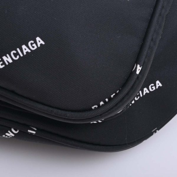 3 Balenciaga Nylon Explorer Pouch Belt Bag Black