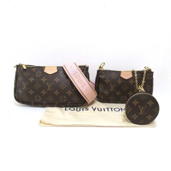 3 Louis Vuitton Multi Pochette Accessory Pouch Bag Brown