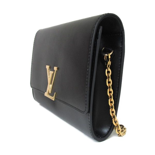 3 Louis Vuitton Pochette GM Shoulder Bag Cowhide Noir Black