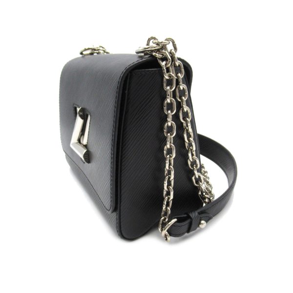 3 Louis Vuitton Twist MM Shoulder Bag Bag Leather Epi Black