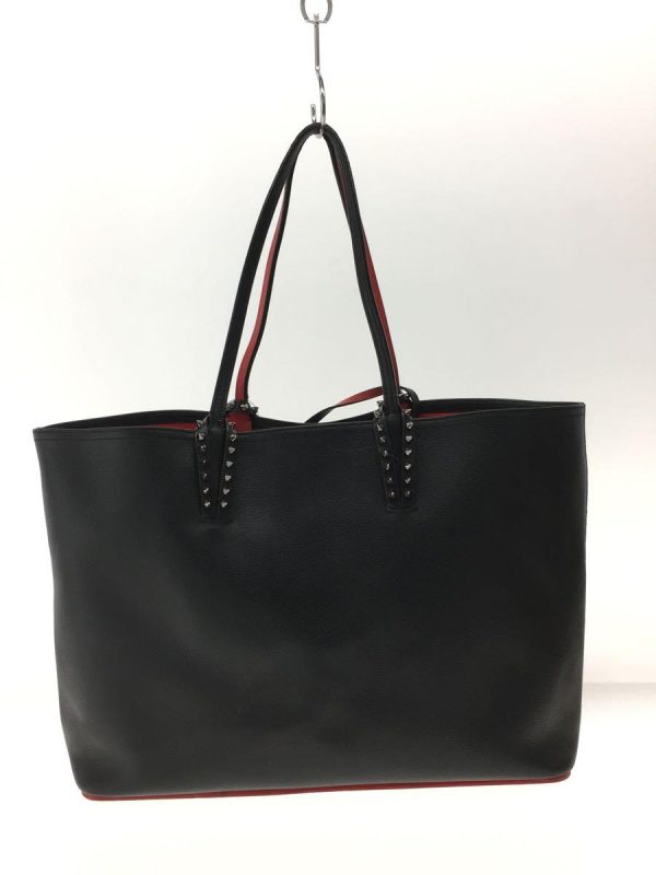 3 Christian Louboutin Tote Bag Leather Black