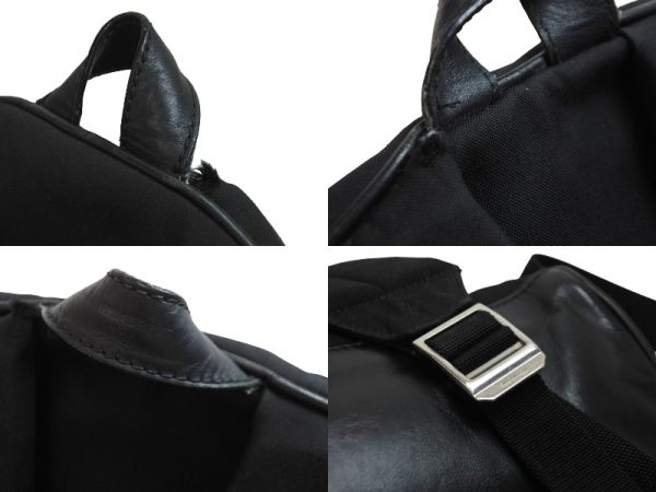 4 Saint Laurent Paris Backpack Leather Black