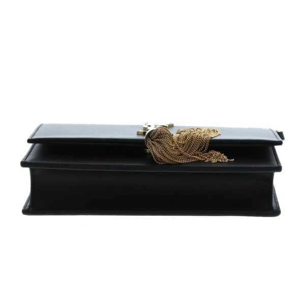 4 Saint Laurent Chain Wallet Black