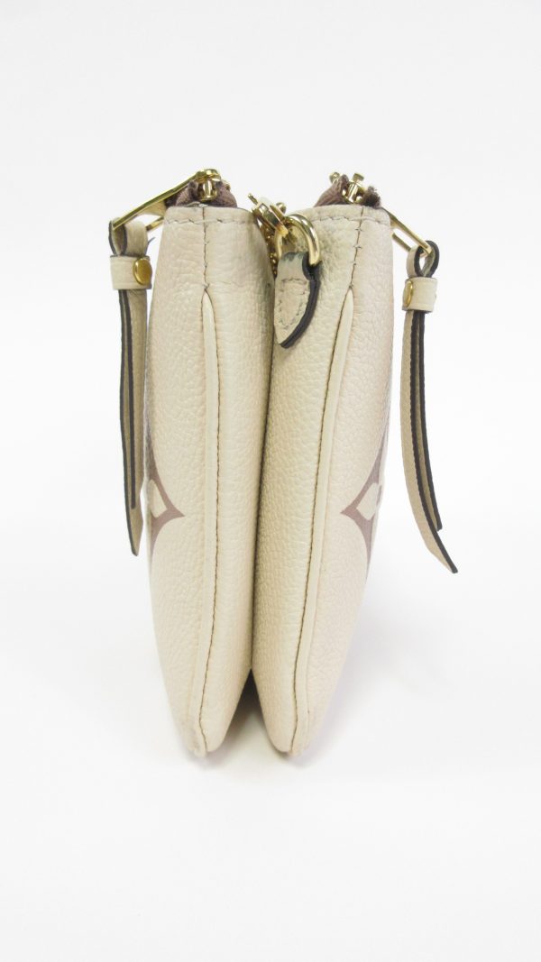 4 Louis Vuitton Empreinte Bicolor Double Zip Pochette White