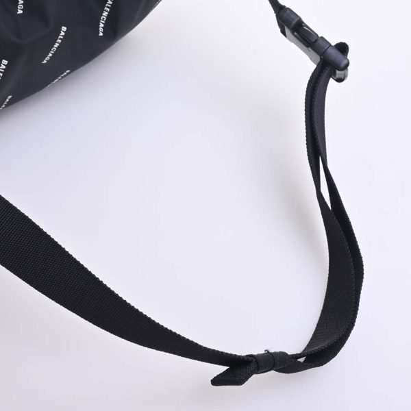 4 Balenciaga Nylon Explorer Pouch Belt Bag Black