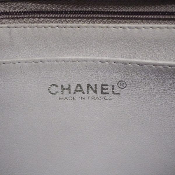 5 Chanel Shoulder Bag Matelasse Chain Cotton Purple Silver