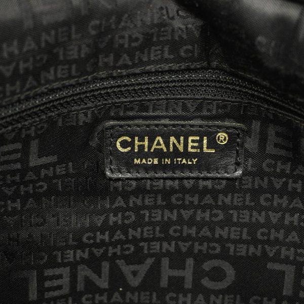 5 Chanel Tote Bag Leather Black